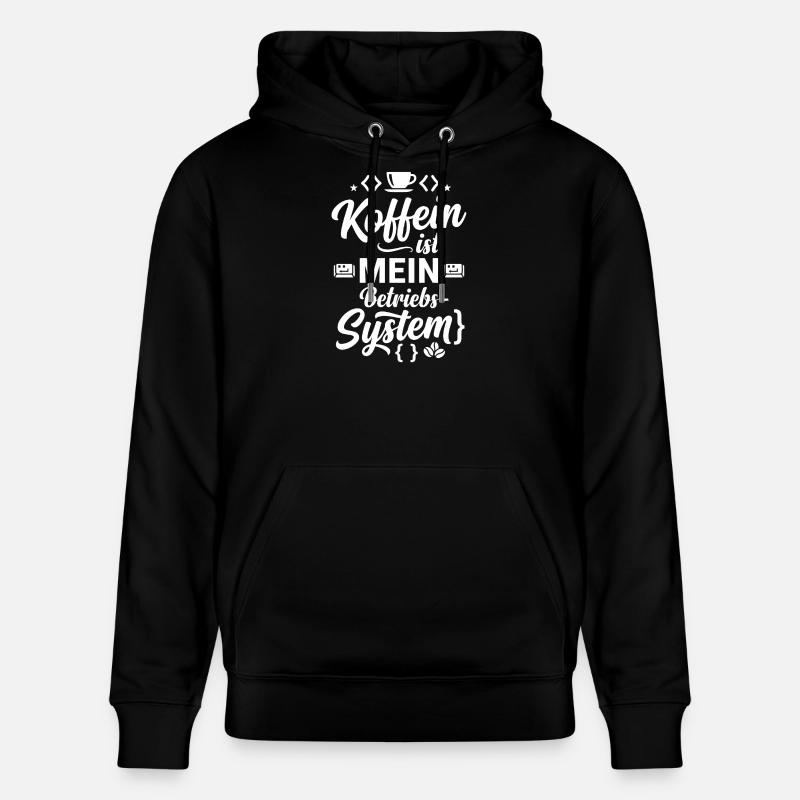 Koffein ist mein Betriebssystem Code - Stanley/Stella Unisex Bio-Hoodie CRUISER  - Schwarz