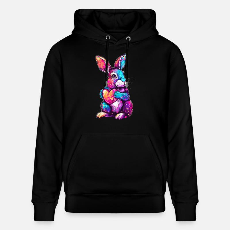 Lapin - Sweat à capuche bio CRUISER Stanley/Stella Unisexe - noir