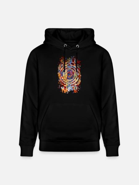YOU SELECTING / Abstract Art - Stanley/Stella CRUISER Unisex Organic Hoodie - black