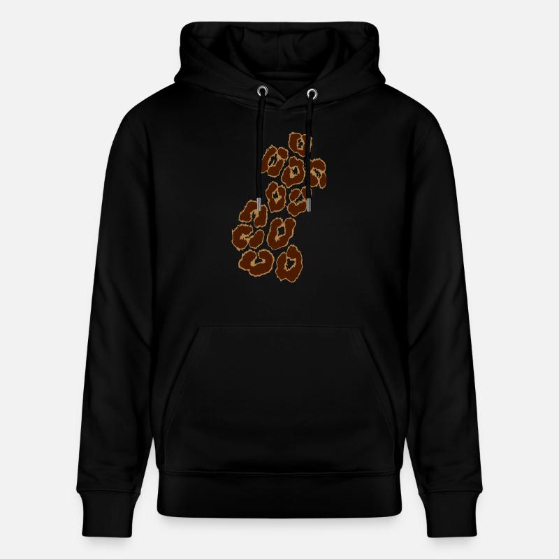 Leopard_V1 - Sweat à capuche bio CRUISER Stanley/Stella Unisexe - noir