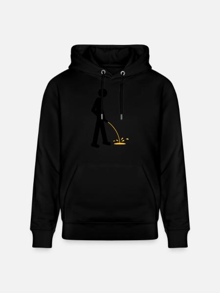 Pee - Stanley/Stella CRUISER Unisex Organic Hoodie - black