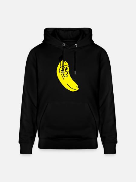 small banana - Stanley/Stella CRUISER Unisex Organic Hoodie - black