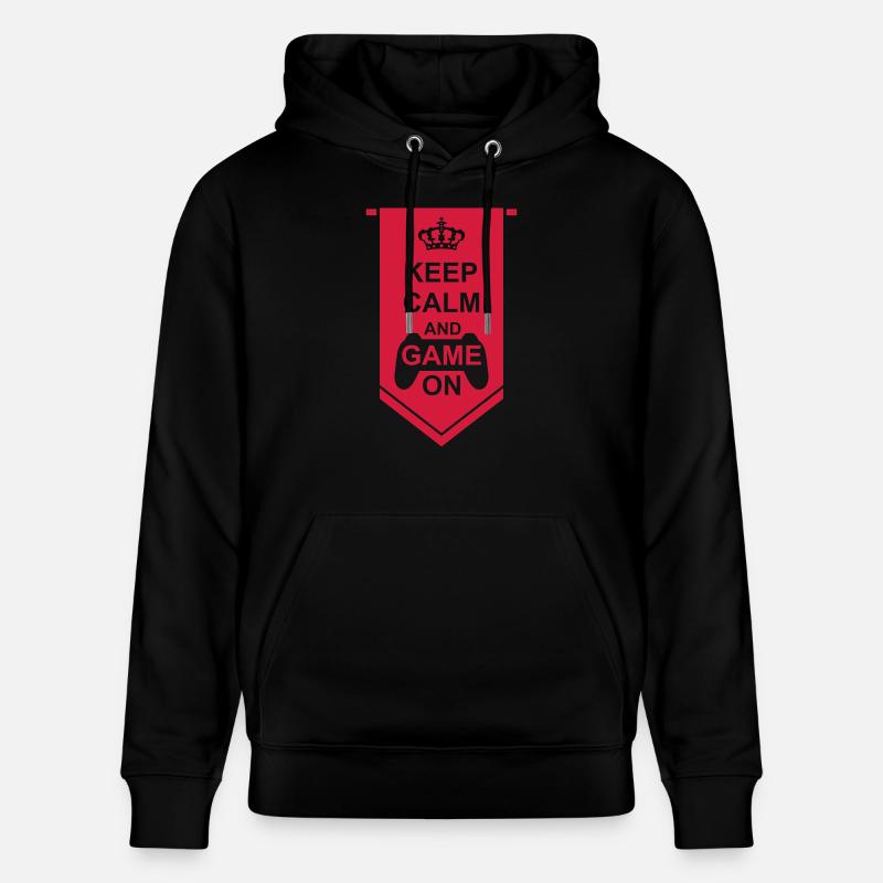 Bannière de jeu Keep Calm - Sweat à capuche bio CRUISER Stanley/Stella Unisexe - noir