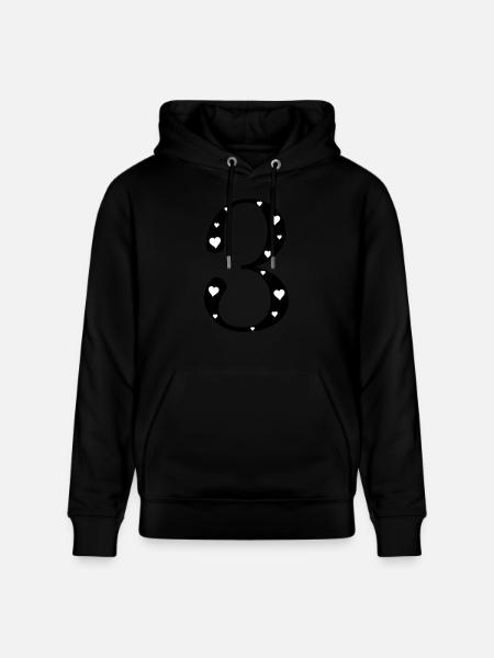 3 Birthday with heart - Stanley/Stella CRUISER Unisex Organic Hoodie - black