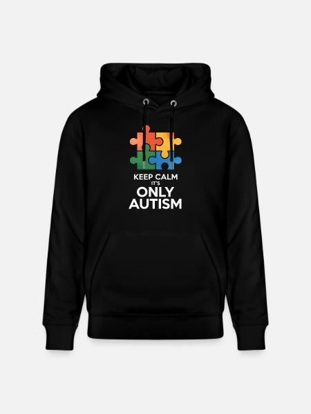 Autism - Stanley/Stella CRUISER Unisex Organic Hoodie - black