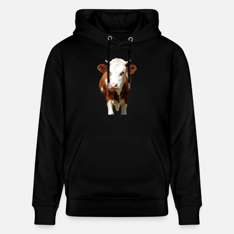 Tête de vache - Sweat à capuche bio CRUISER Stanley/Stella Unisexe - noir