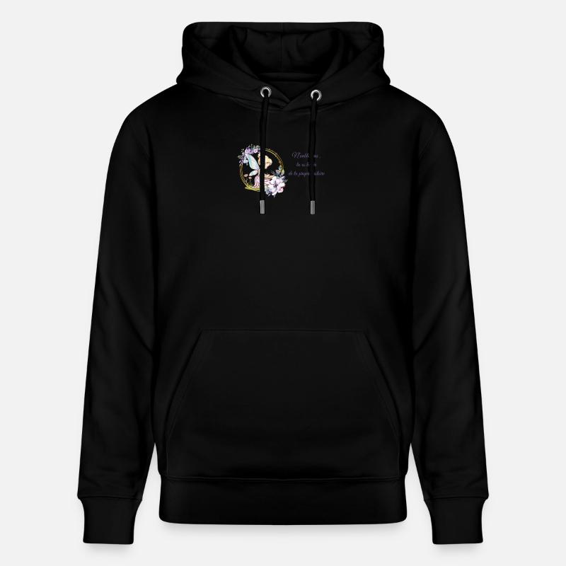 fée rêveuse écrivain - Sweat à capuche bio CRUISER Stanley/Stella Unisexe - noir