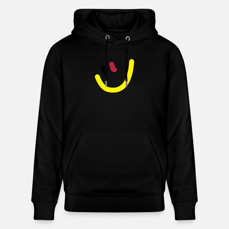 EM2018 DE (Smiley) - Stanley/Stella Unisex Bio-Hoodie CRUISER  - Schwarz