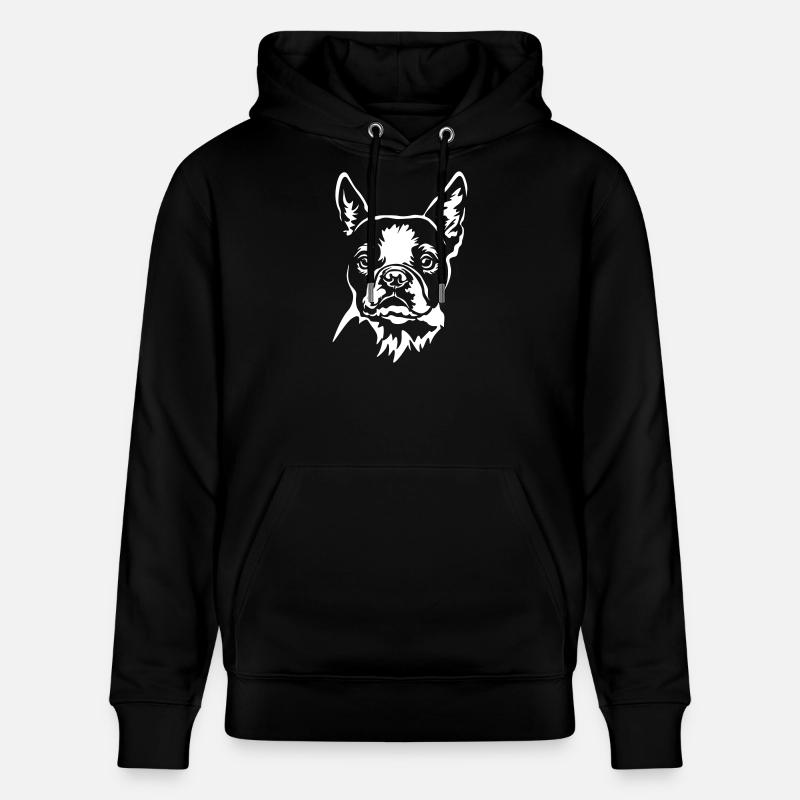 Boston Terrier tête « Black Edition » - Sweat à capuche bio CRUISER Stanley/Stella Unisexe - noir