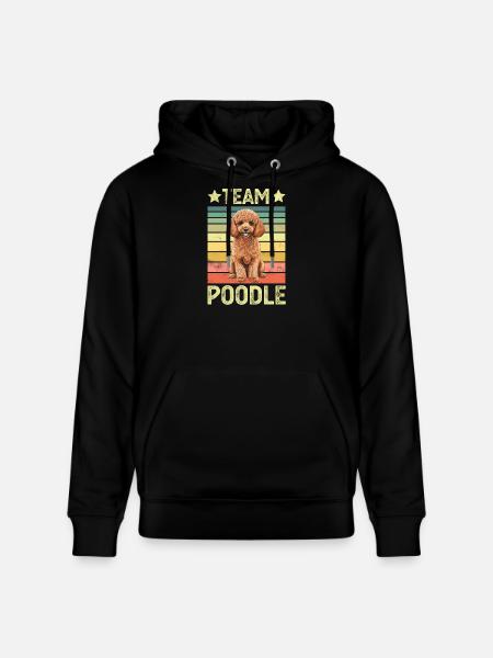 Dog Poodle - Stanley/Stella CRUISER Unisex Organic Hoodie - black