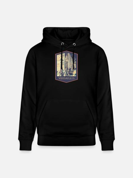 Majestueus interieur, Paleis van Versailles - Stanley/Stella Uniseks bio-hoodie CRUISER  - zwart
