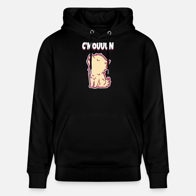 C’MON Howling Wolf Motivation - Sweat à capuche bio CRUISER Stanley/Stella Unisexe - noir