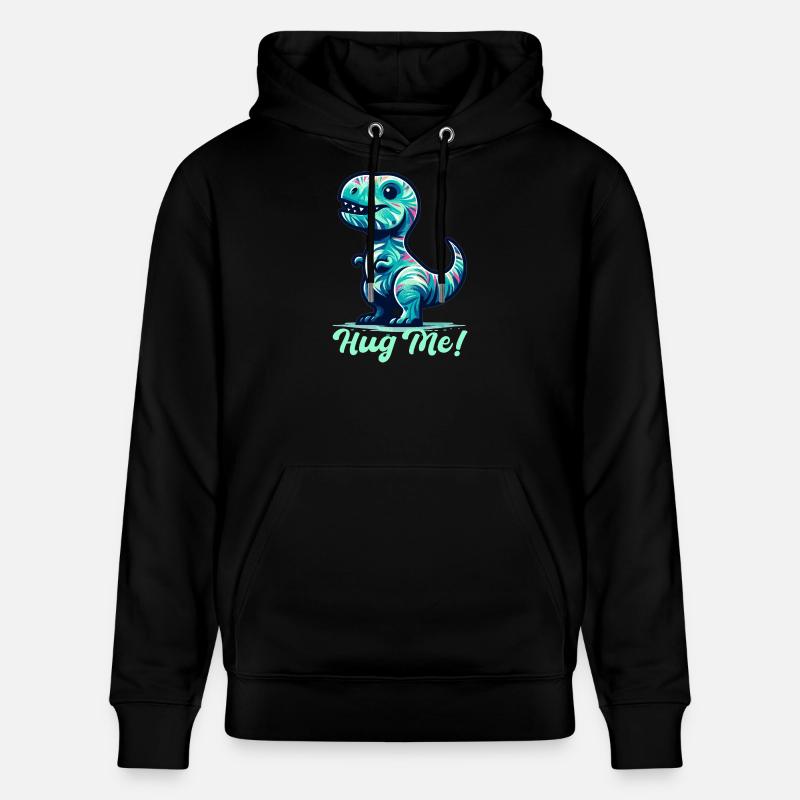 T-Rex Hug Me Cadeau Câlin - Sweat à capuche bio CRUISER Stanley/Stella Unisexe - noir