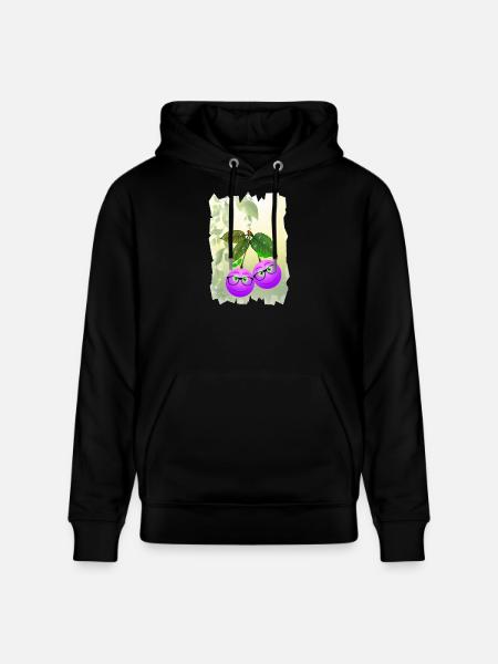Brillenbeeren - Stanley/Stella Unisex Bio-Hoodie CRUISER  - Schwarz