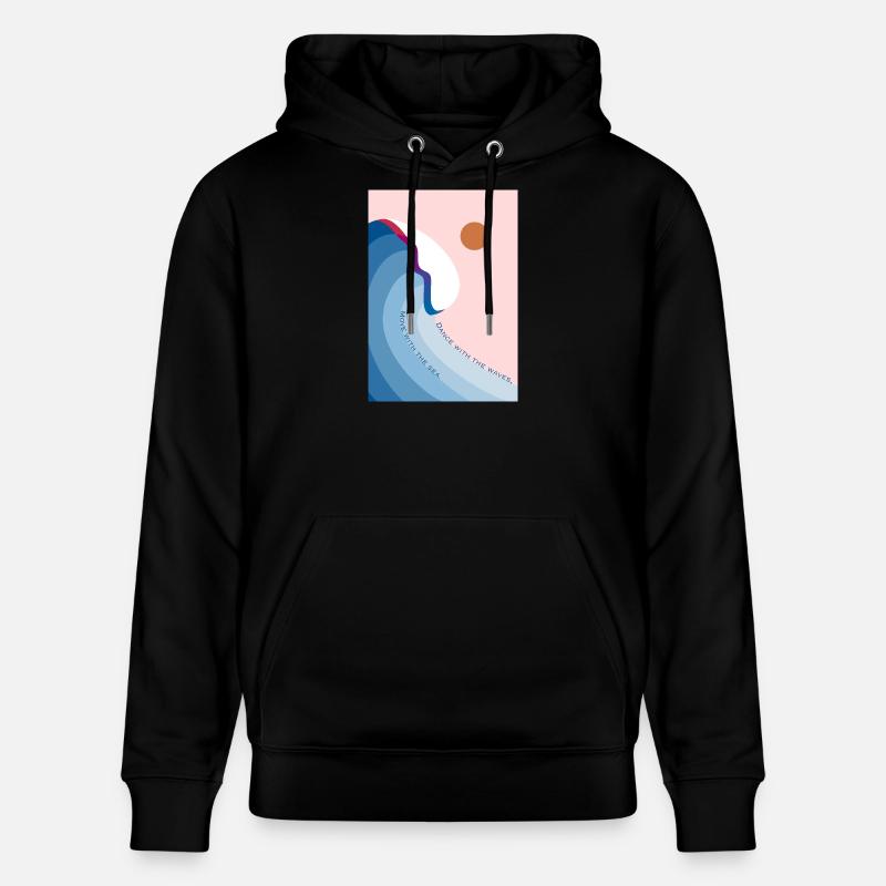 Dance with the waves 2 - Stanley/Stella Unisex Bio-Hoodie CRUISER  - Schwarz