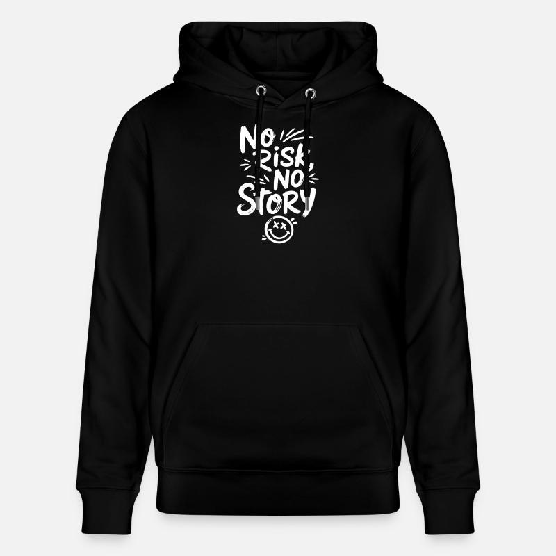 Smiley sans risque, sans histoire - Sweat à capuche bio CRUISER Stanley/Stella Unisexe - noir