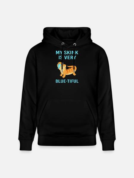 Lizard Blue Tongue - Stanley/Stella CRUISER Unisex Organic Hoodie - black