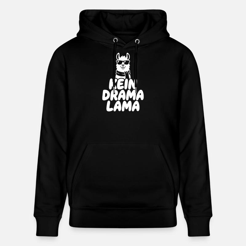 Pas de drame Lama - Sweat à capuche bio CRUISER Stanley/Stella Unisexe - noir