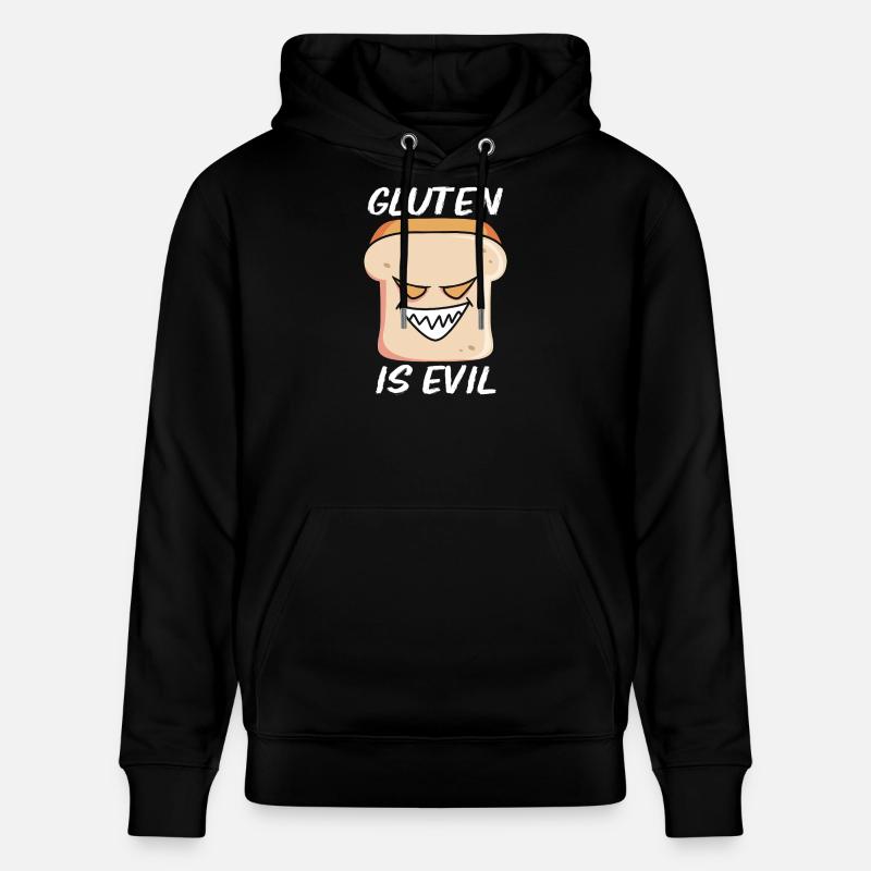 Gluten sans gluten - Sweat à capuche bio CRUISER Stanley/Stella Unisexe - noir