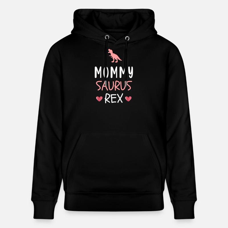 Mommysaurus Rex Niedlich Mama-Dinosaurier-Muttertag - Stanley/Stella Unisex Bio-Hoodie CRUISER - Schwarz