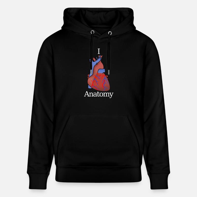 I love Anatomy - Sweat à capuche bio CRUISER Stanley/Stella Unisexe - noir