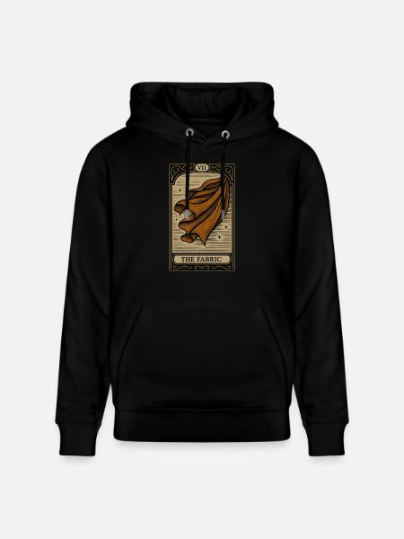 Tarot-Schneider des fließenden Stoffes - Stanley/Stella Unisex Bio-Hoodie CRUISER  - Schwarz