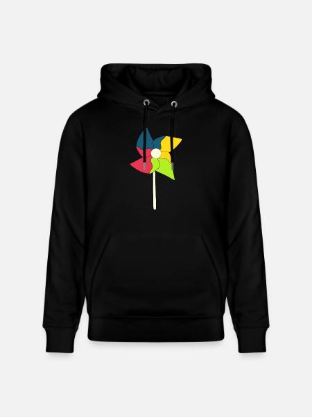 Éoliennes - Sweat à capuche bio CRUISER Stanley/Stella Unisexe - noir