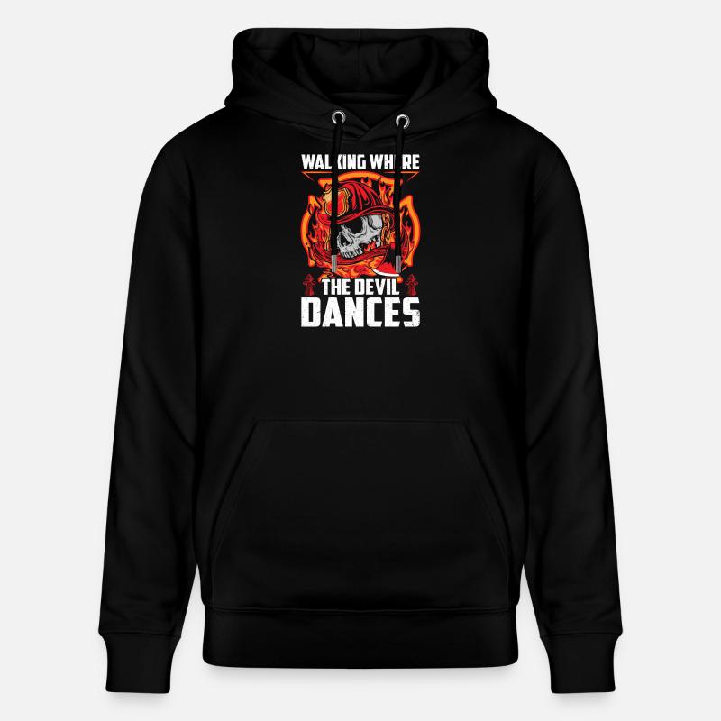 pompiers - Sweat à capuche bio CRUISER Stanley/Stella Unisexe - noir