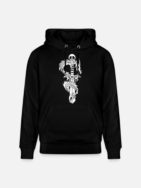 Le dragon blanc et l'épée - Sweat à capuche bio CRUISER Stanley/Stella Unisexe - noir