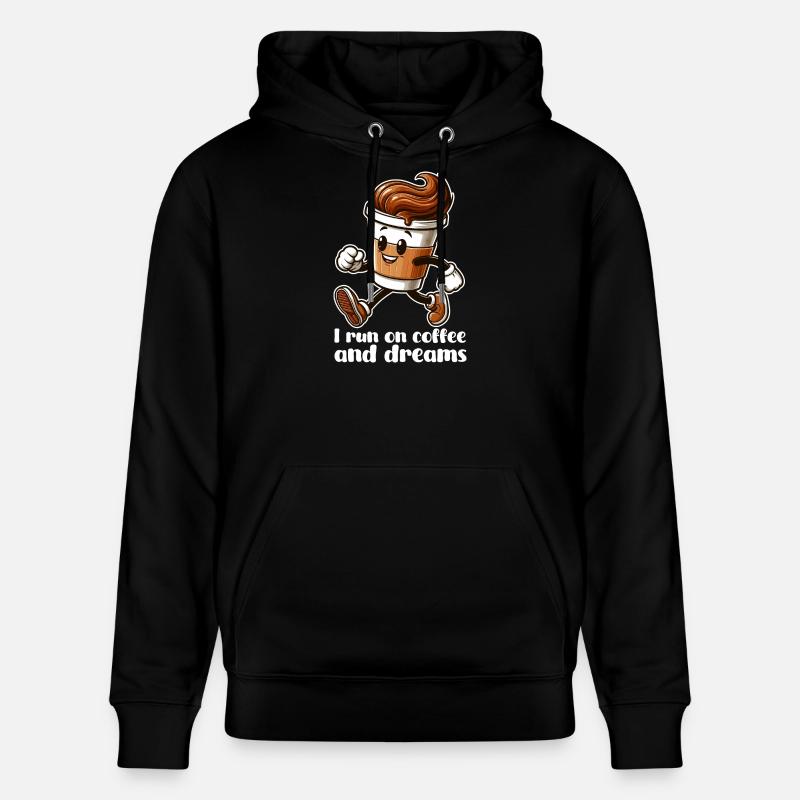 Kaffee Träume Geschenk - Stanley/Stella Unisex Bio-Hoodie CRUISER  - Schwarz