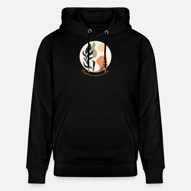 Le bonheur vient par vagues - Sweat à capuche bio CRUISER Stanley/Stella Unisexe - noir