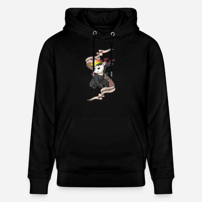 KaratéUnicornfinal1 - Sweat à capuche bio CRUISER Stanley/Stella Unisexe - noir