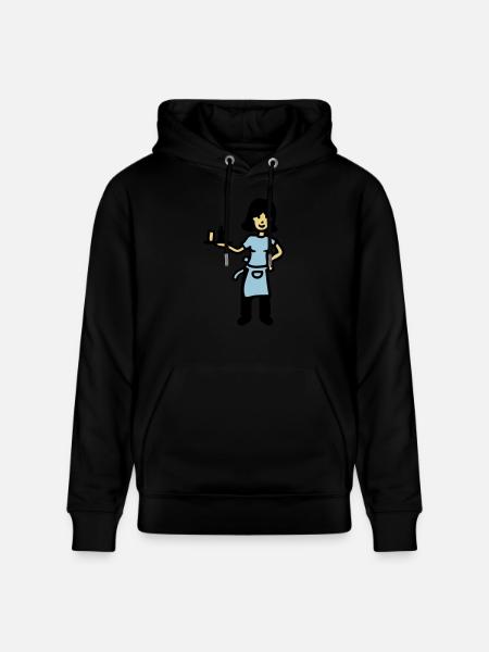 Serveuse 3 - Sweat à capuche bio CRUISER Stanley/Stella Unisexe - noir