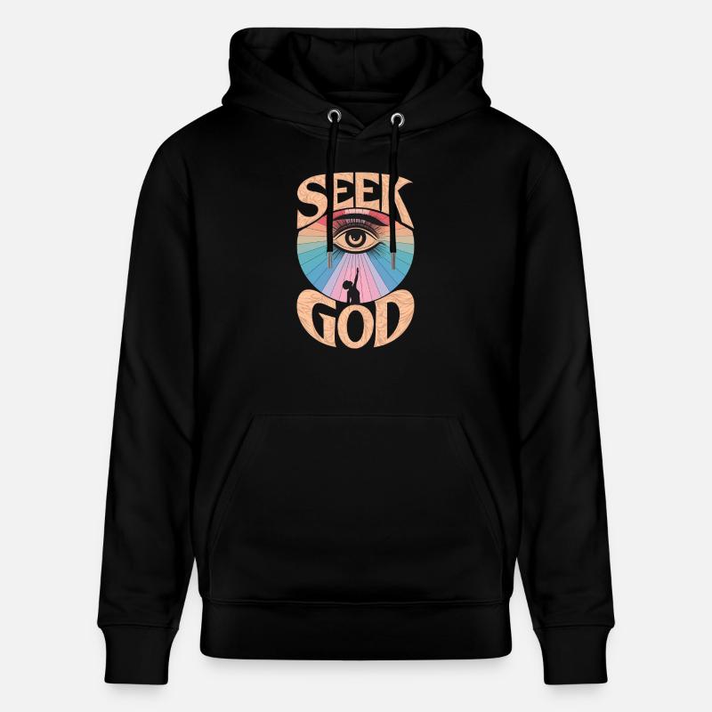 Chercher Dieu - Conception fidèle - Sweat à capuche bio CRUISER Stanley/Stella Unisexe - noir