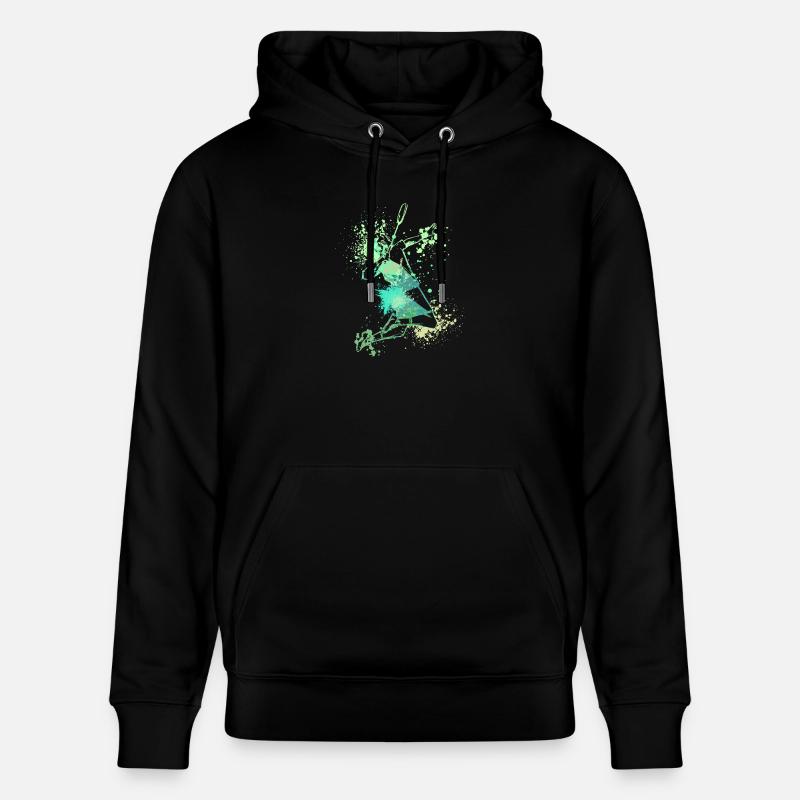 Splash Badminton player - Stanley/Stella Unisex Bio-Hoodie CRUISER  - Schwarz