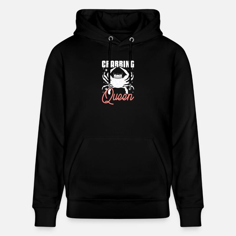 Fille Crabe pêche Crabbing Queen - Sweat à capuche bio CRUISER Stanley/Stella Unisexe - noir