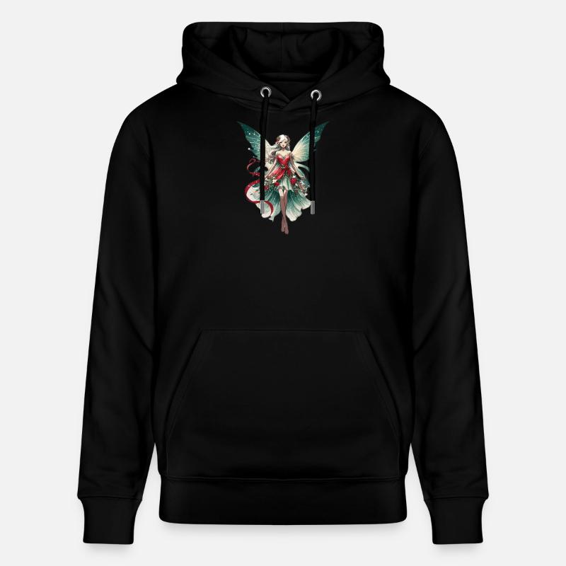 Noël - Fée - Sweat à capuche bio CRUISER Stanley/Stella Unisexe - noir