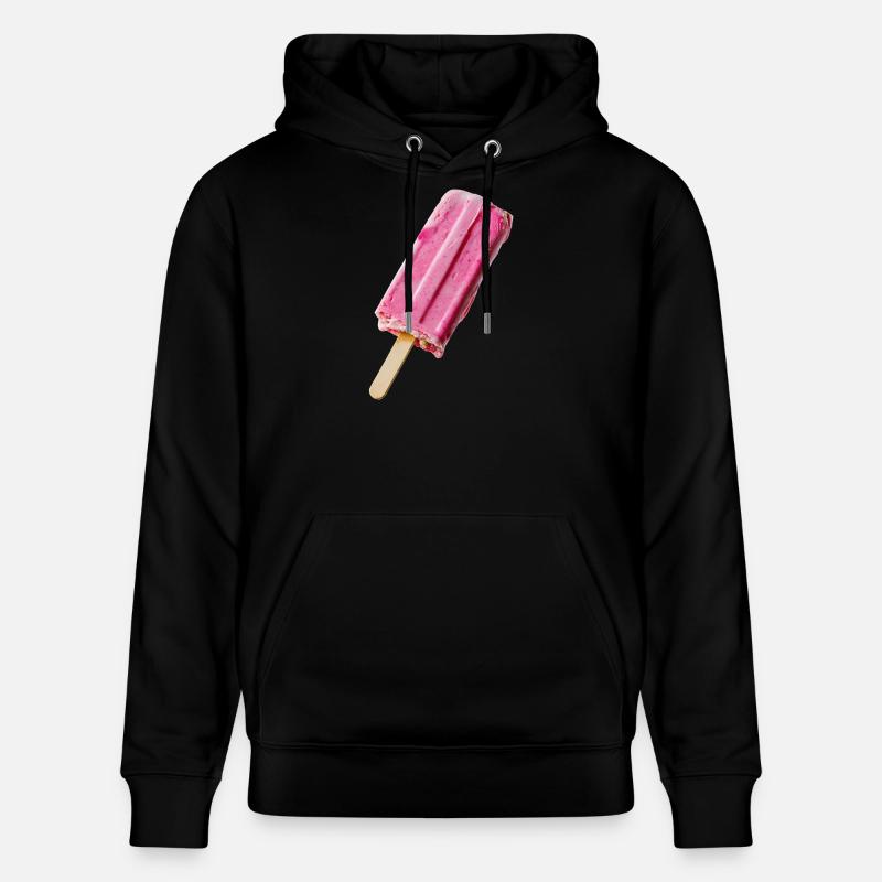 Glace rose au STil - Sweat à capuche bio CRUISER Stanley/Stella Unisexe - noir