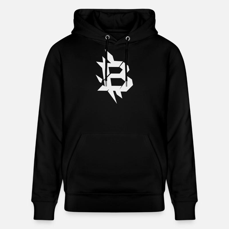 Conception angulaire du Bitcoin B - Sweat à capuche bio CRUISER Stanley/Stella Unisexe - noir