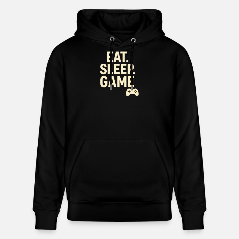 Eat Sleep Game Controller - Stanley/Stella Unisex Bio-Hoodie CRUISER  - Schwarz