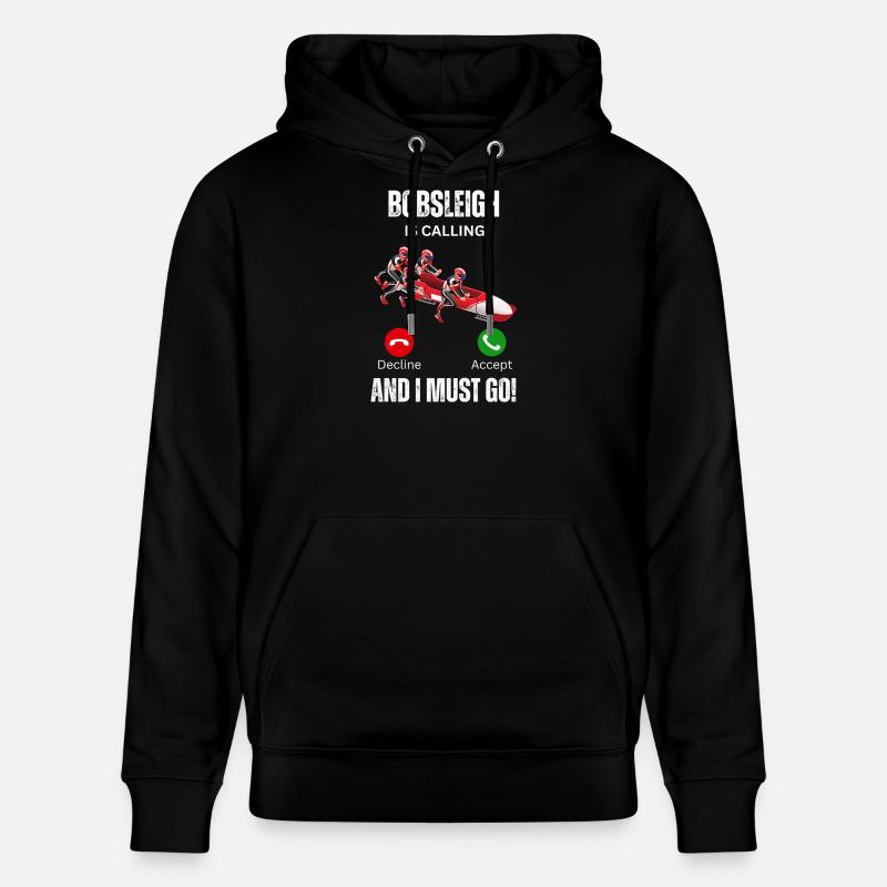 Le bobsleigh appelle - Sweat à capuche bio CRUISER Stanley/Stella Unisexe - noir