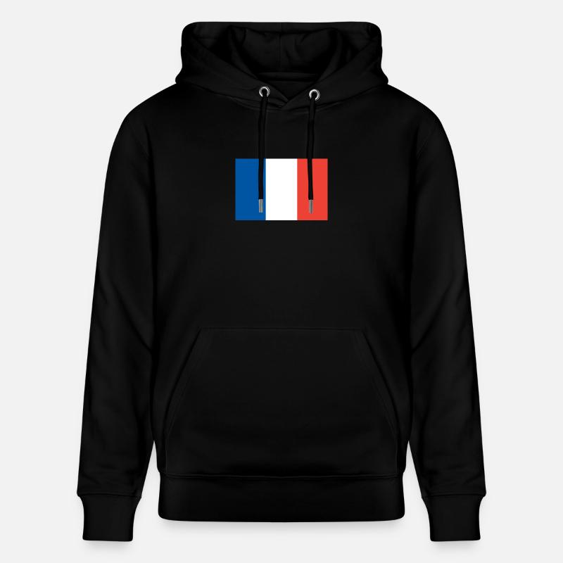 France, drapeau - Sweat à capuche bio CRUISER Stanley/Stella Unisexe - noir