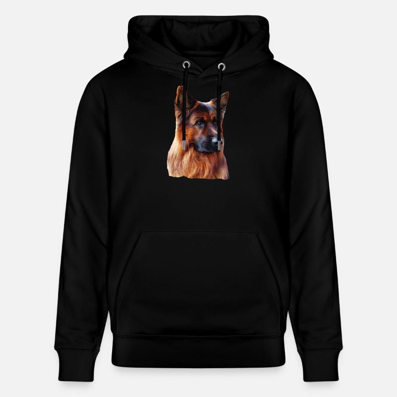 Altdeutscher Schäferhund Deutscher Schäferhund - Stanley/Stella Unisex Bio-Hoodie CRUISER - Schwarz