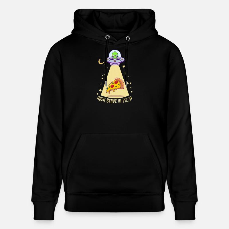 Alien Pizza 1 - Sweat à capuche bio CRUISER Stanley/Stella Unisexe - noir
