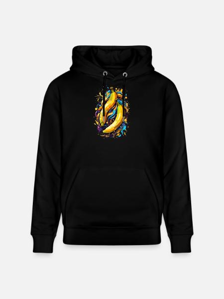 Bananas - Stanley/Stella CRUISER Unisex Organic Hoodie - black