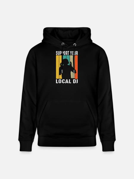 DJ Outfit Gifts - Stanley/Stella CRUISER Unisex Organic Hoodie - black