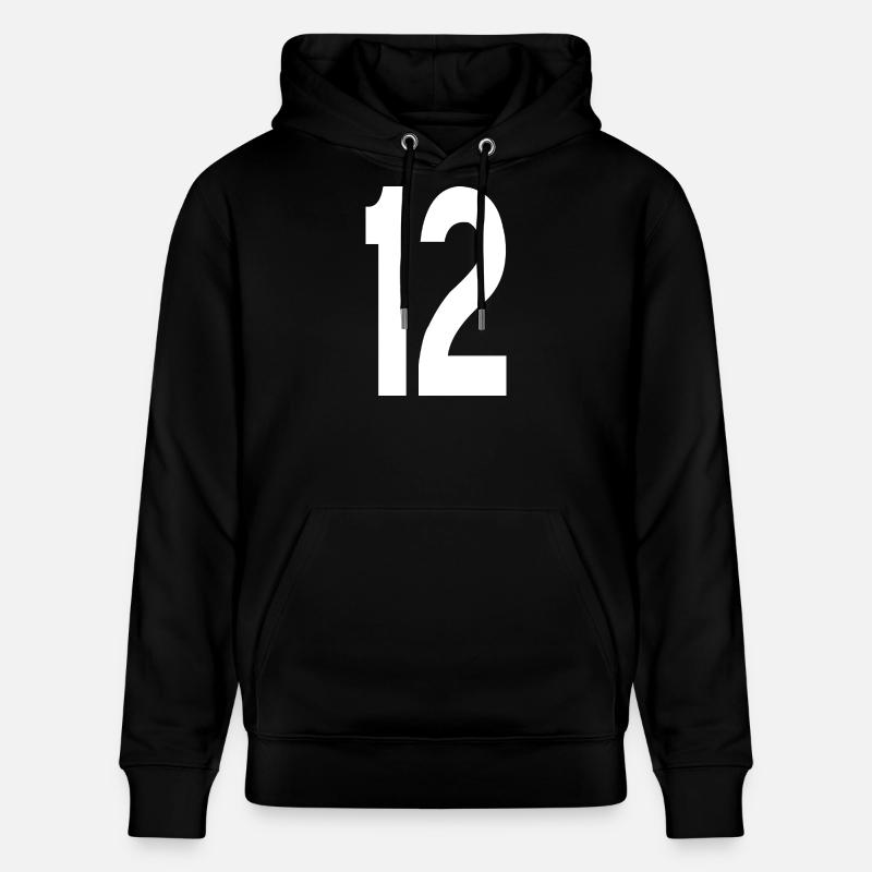 12 Douze - Sweat à capuche bio CRUISER Stanley/Stella Unisexe - noir