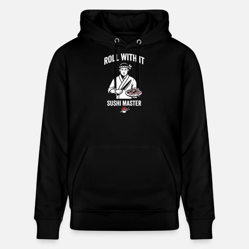 Roll With It Sushi Master - Sweat à capuche bio CRUISER Stanley/Stella Unisexe - noir