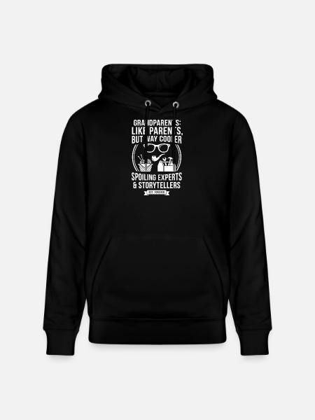 Grootouders: Spoilmaster & Storyteller - Stanley/Stella Uniseks bio-hoodie CRUISER  - zwart