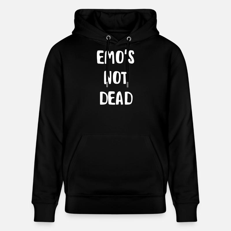 emo not dead - Sweat à capuche bio CRUISER Stanley/Stella Unisexe - noir
